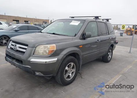2007 Honda Pilot Ex-L from USA, damaged, VIN 2HKYF18667H536917